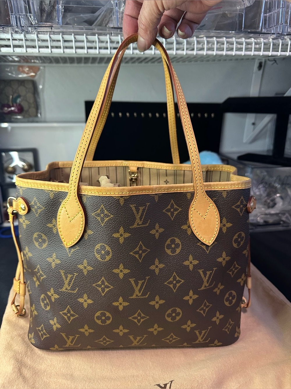 Louis Vuitton Neverfull Monogram Tote PM Brown Canvas - Picture 3 of 16
